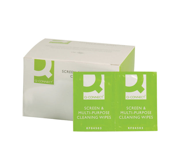 Q-connect Screen Multi-purpose Wipes (100 Pack) Kf04503