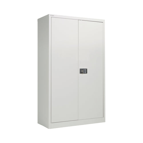 Jemini Contract Cupboard Steel 3 Shelves 914x400x1806mm Goose Grey Kf08087