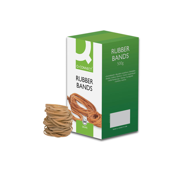 Q-CONNECT Rubber Bands No.32 76.2 X 3.2mm 500g  (Pack of 1)