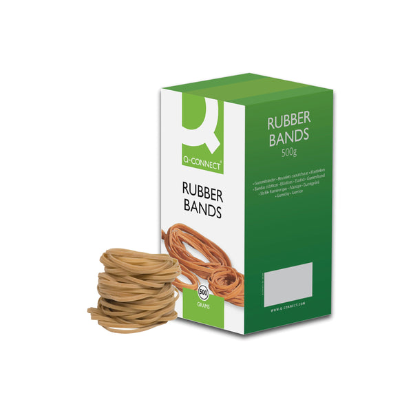 Q-CONNECT Rubber Bands No.33 88.9 X 3.2mm 500g  (Pack of 1)