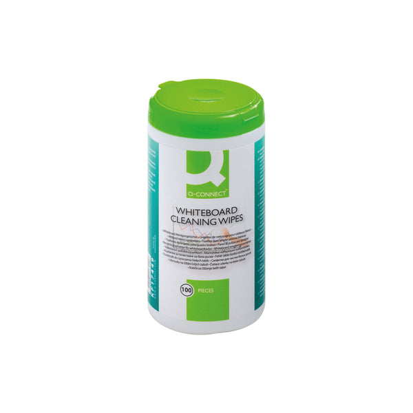 Q-connect Whiteboard Cleaning Wipes (pack Of 100) Awbw100qca