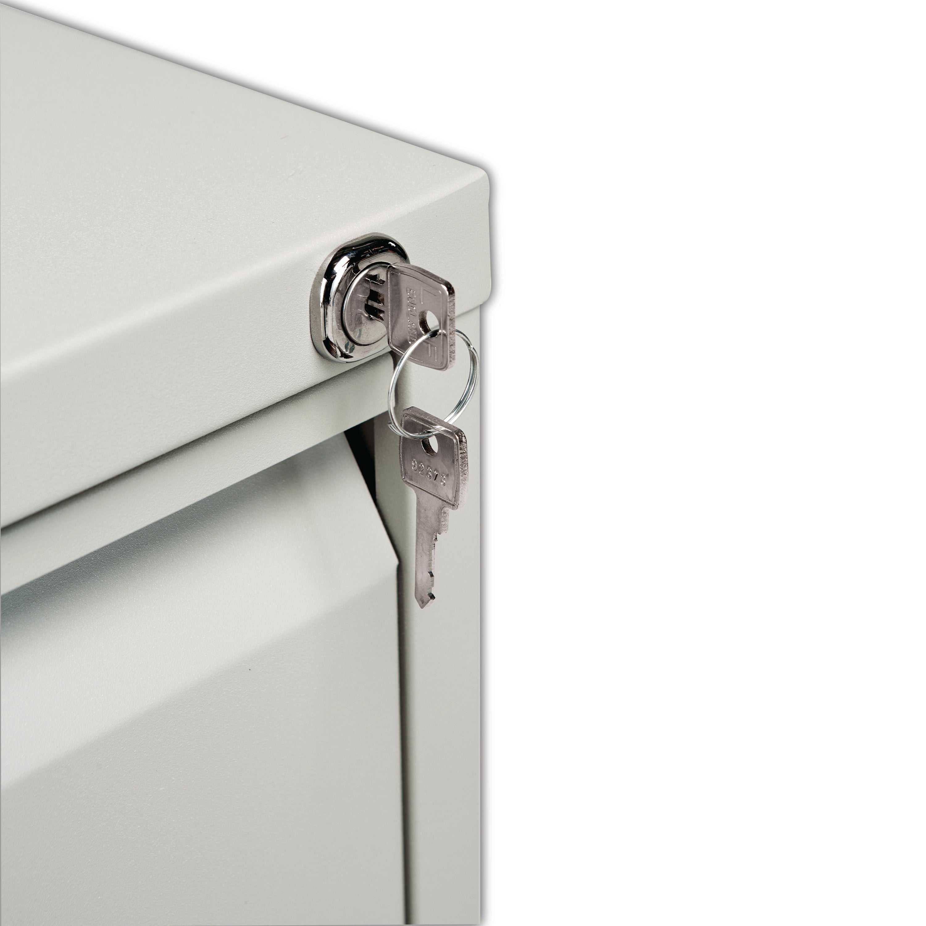 Jemini 2 Drawer Filing Cabinet Lockable 470x622x711mm Light Grey KF20042
