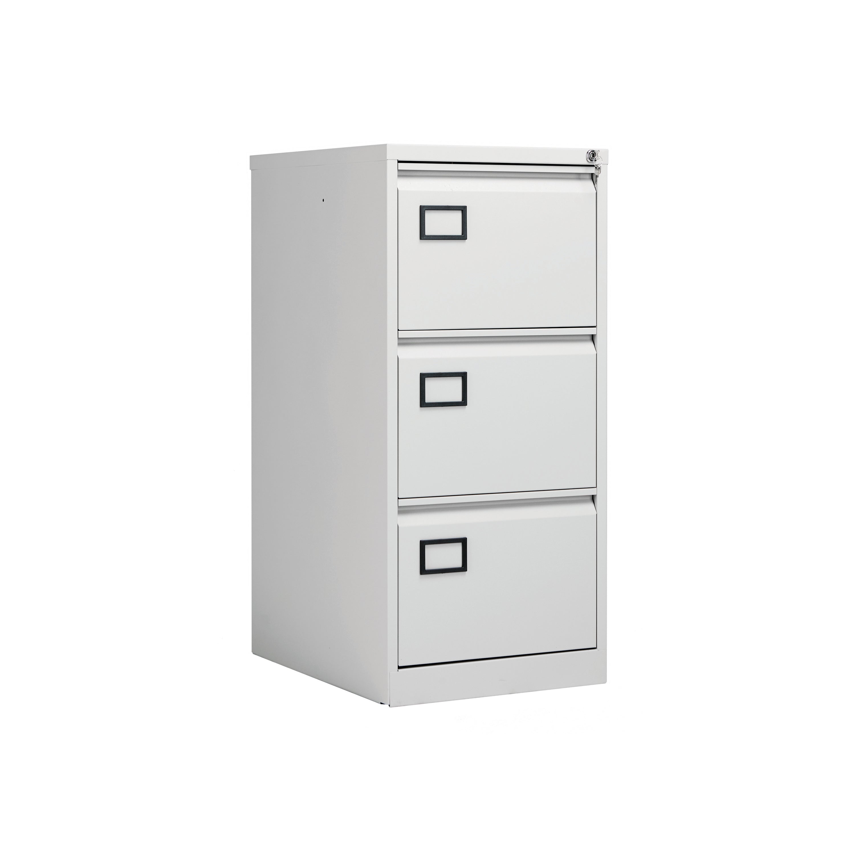 Jemini 3 Drawer Filing Cabinet 470x622x1016mm Light Grey Kf20043
