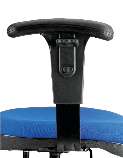 Jemini Adjustable Chair Arms 280x220x130mm Black â€“ (Pack of 2)