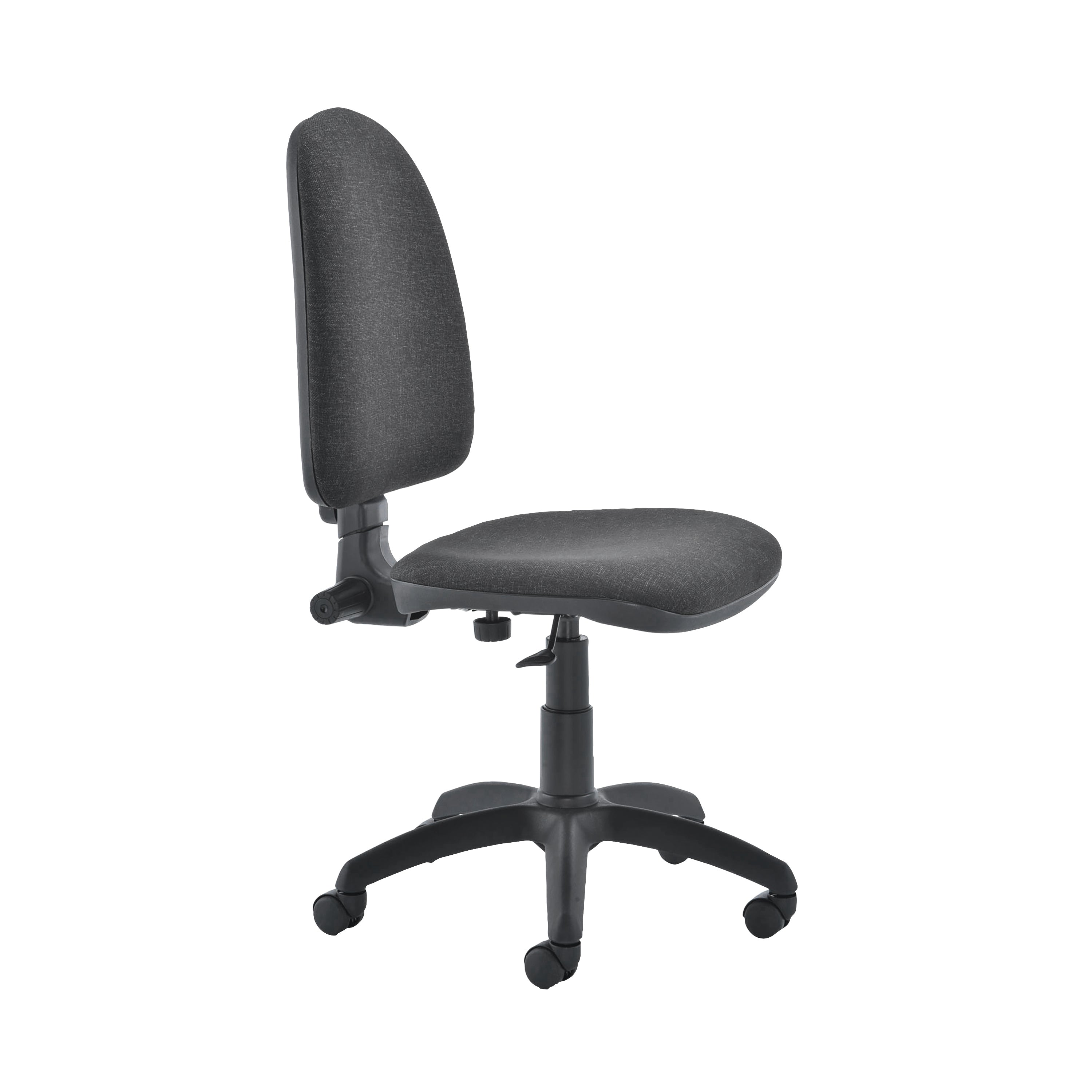 Jemini High Back Operator Chair 600x600x1000-1130mm Charcoal Kf50172