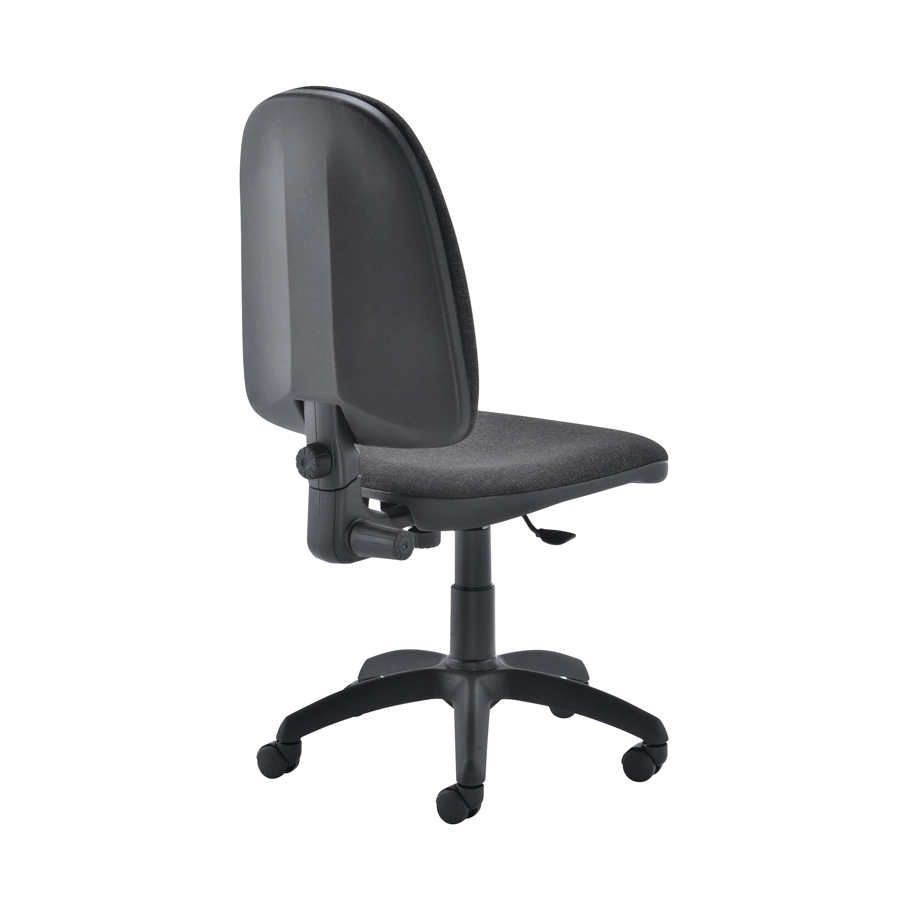 Jemini High Back Operator Chair 600x600x1000-1130mm Charcoal Kf50172