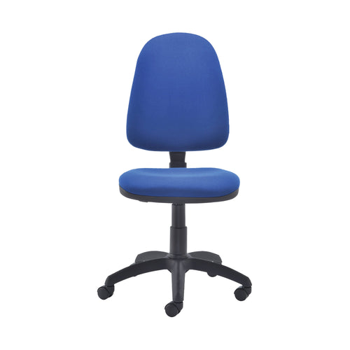 Jemini High Back Operator Chair 600x600x1000-1130mm Blue Kf50174