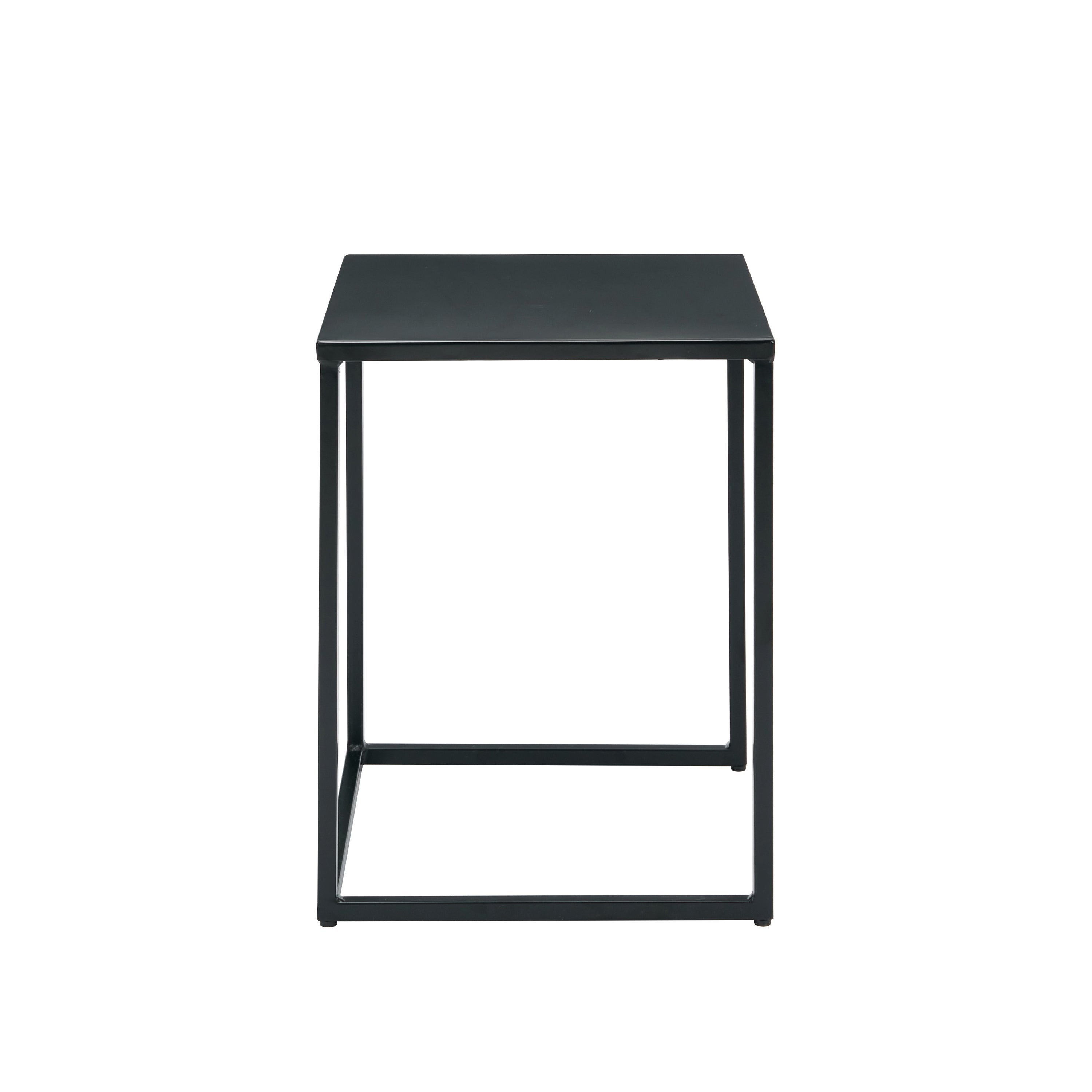 Jemini Cube Nest Coffee Tables Black Kf70316