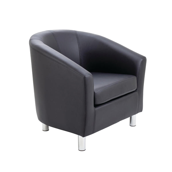 Jemini Tub Armchair Polyurethane Black Kf70356