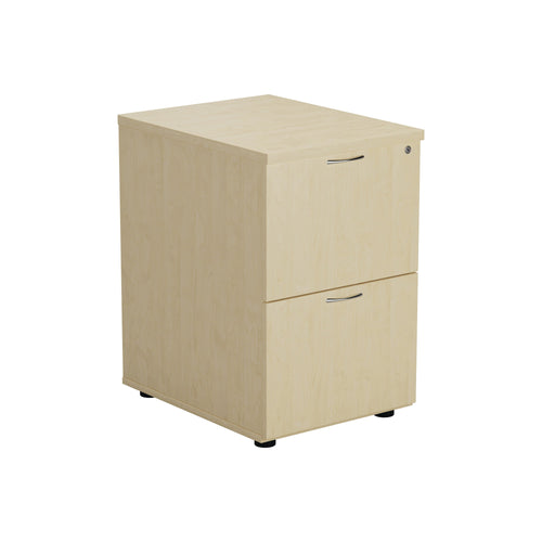 Jemini 2 Drawer Filing Cabinet 464x600x710mm Maple Kf71957