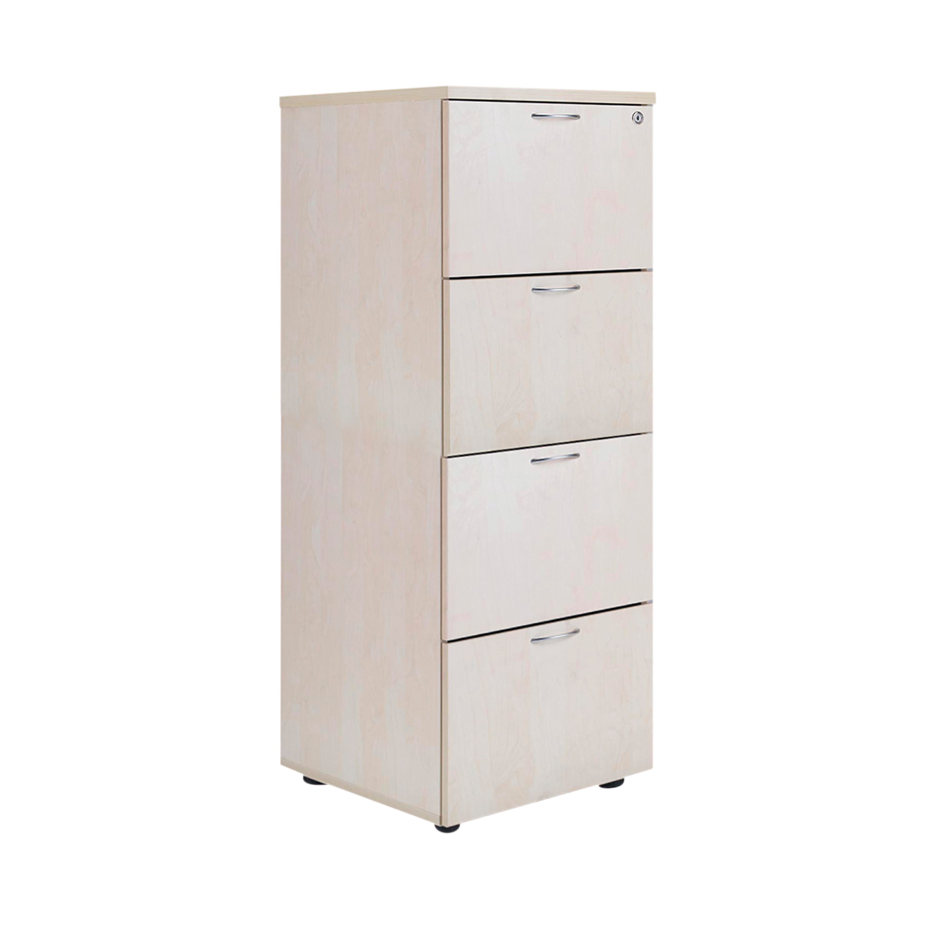 Jemini 4 Drawer Filing Cabinet 464x600x1365mm Maple Kf71960