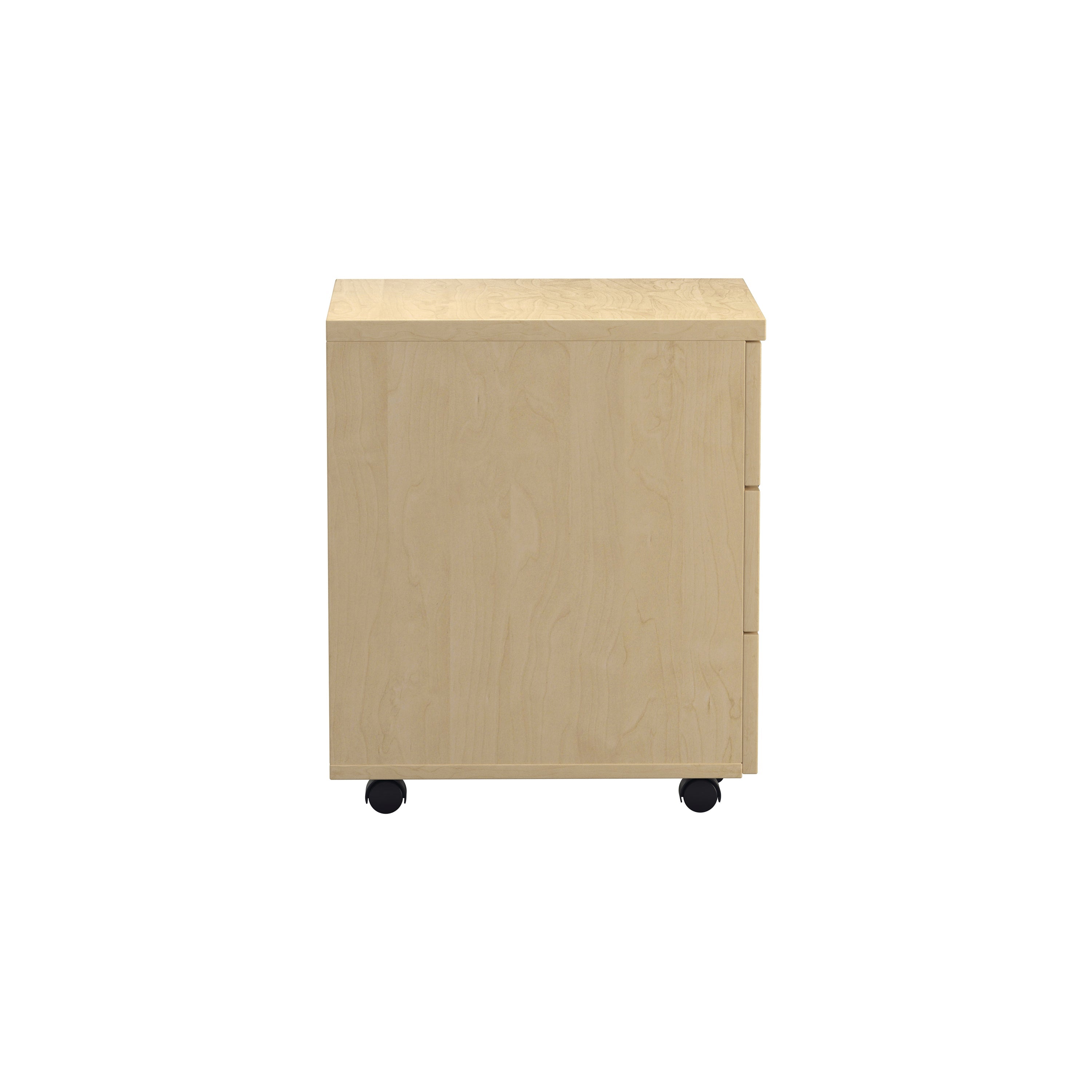 Jemini 3 Drawer Mobile Pedestal 400x500x595mm Maple Kf72086