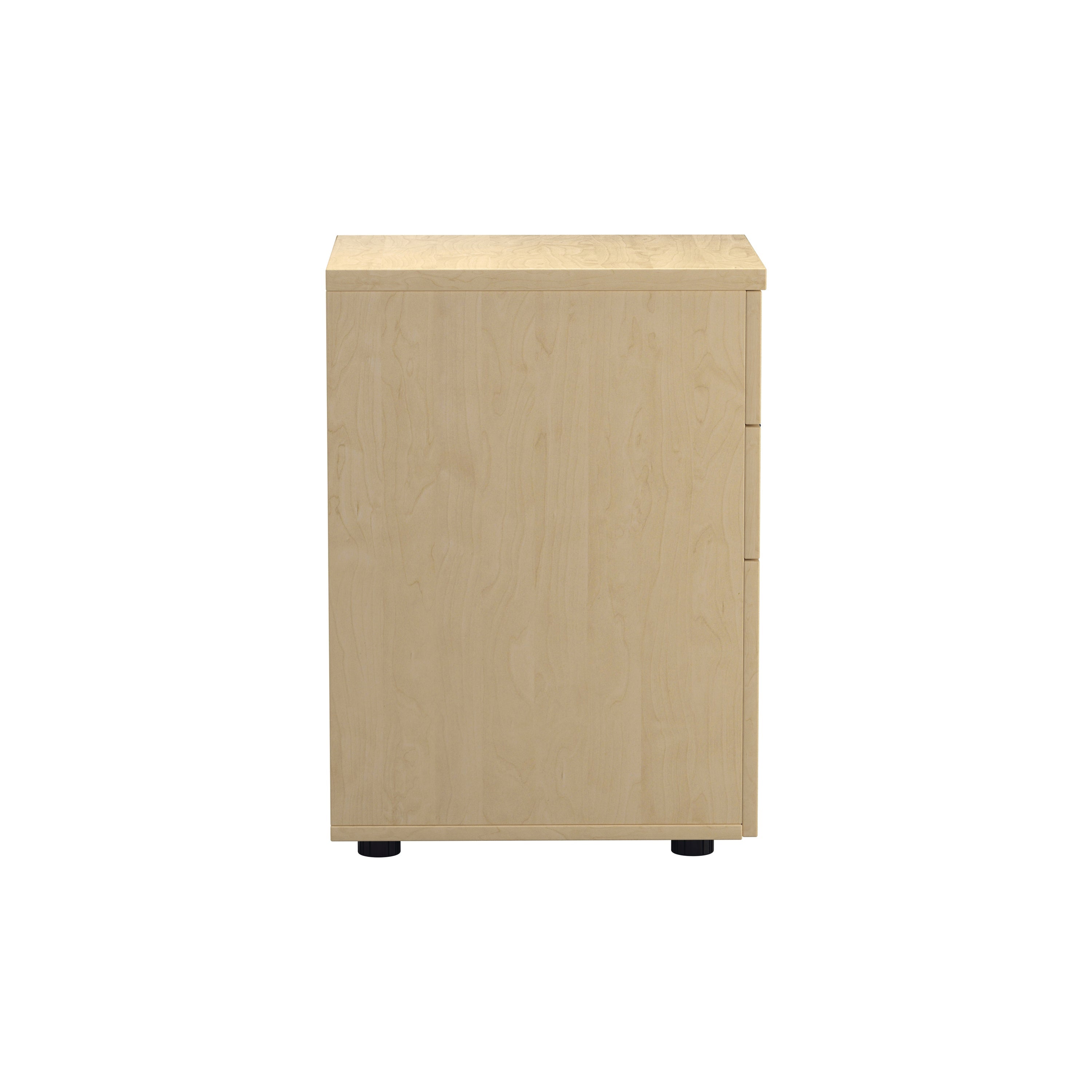 Jemini 3 Drawer Under Desk Pedestal 404x500x690mm Maple Kf72089
