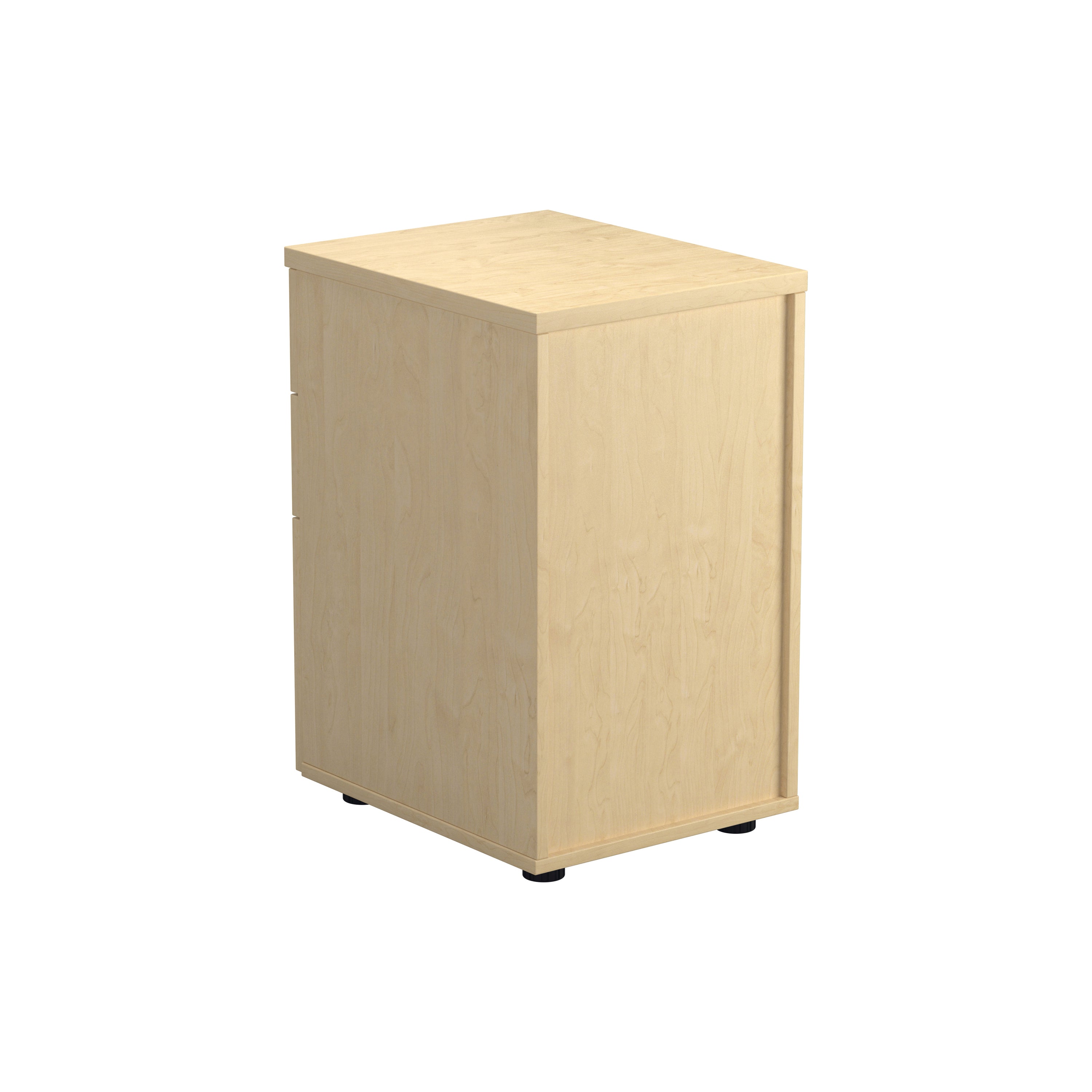 Jemini 3 Drawer Under Desk Pedestal 404x500x690mm Maple Kf72089