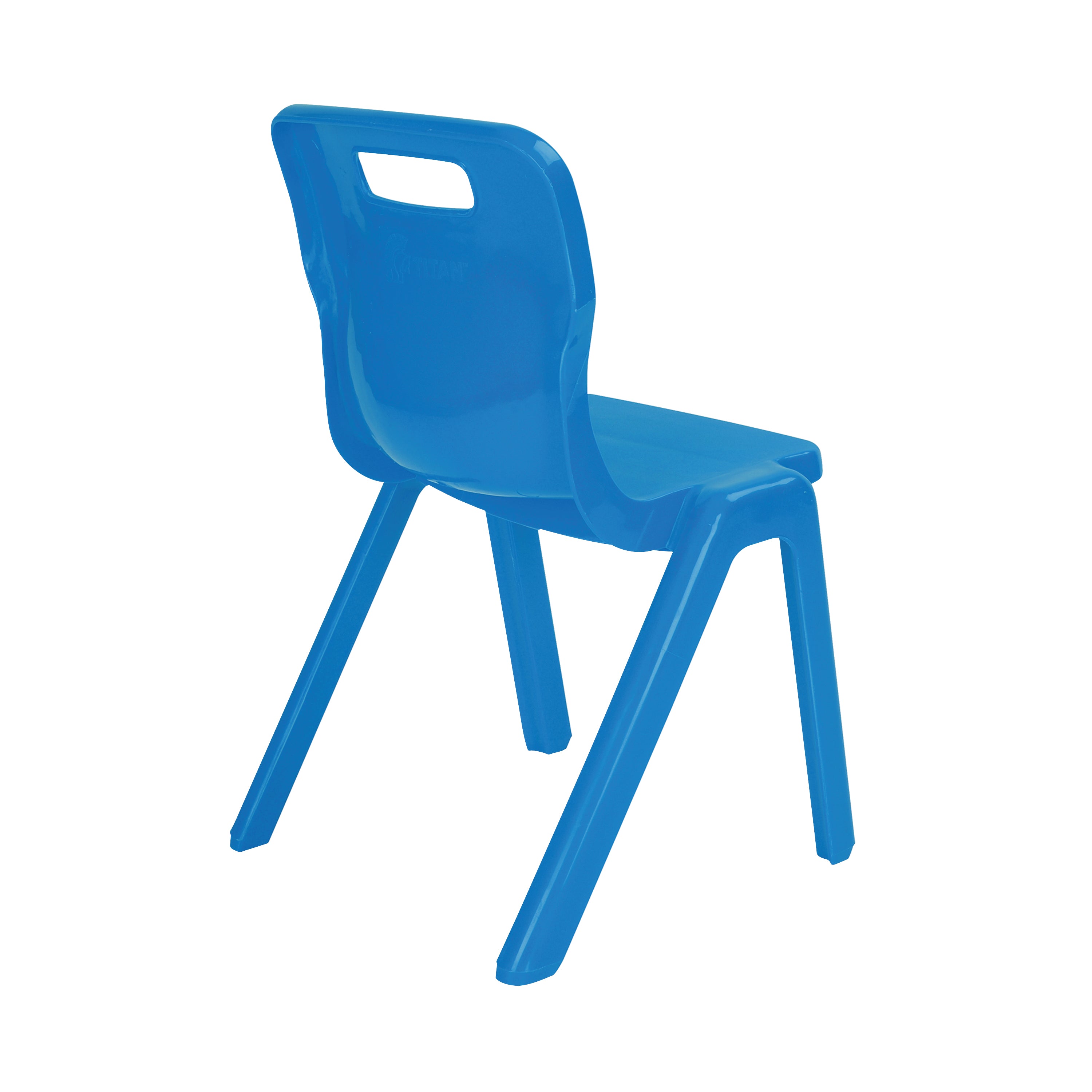 Titan One Piece Classroom Chair 363x343x563mm Blue KF72155