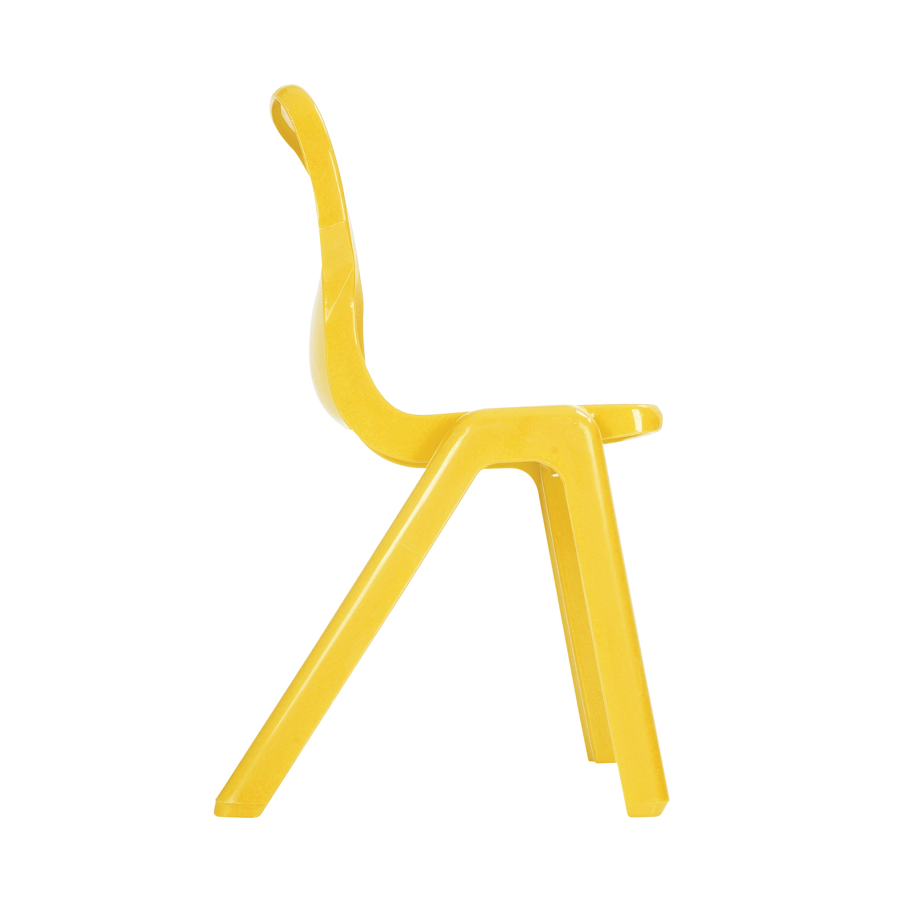 Titan One Piece Classroom Chair 432x408x690mm Yellow KF72168