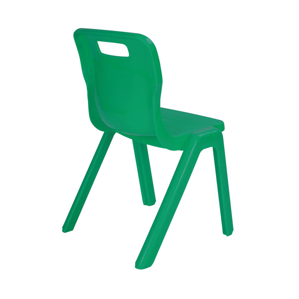 Titan One Piece Classroom Chair 482x510x829mm Green Kf72176