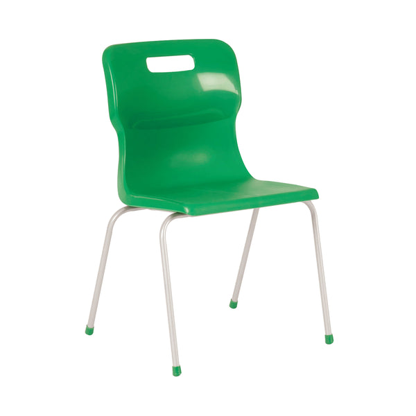Titan 4 Leg Classroom Chair Green – (Pack of 1)