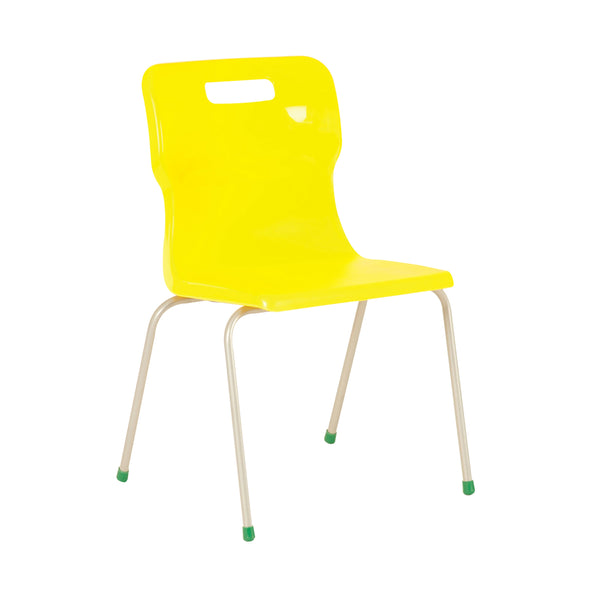 Titan 4 Leg Classroom Chair Yellow – (Pack of 1)