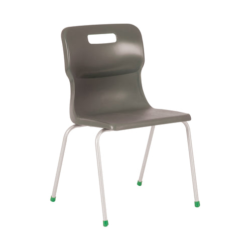 Titan 4 Leg Classroom Chair 497x495x820mm Charcoal KF72197