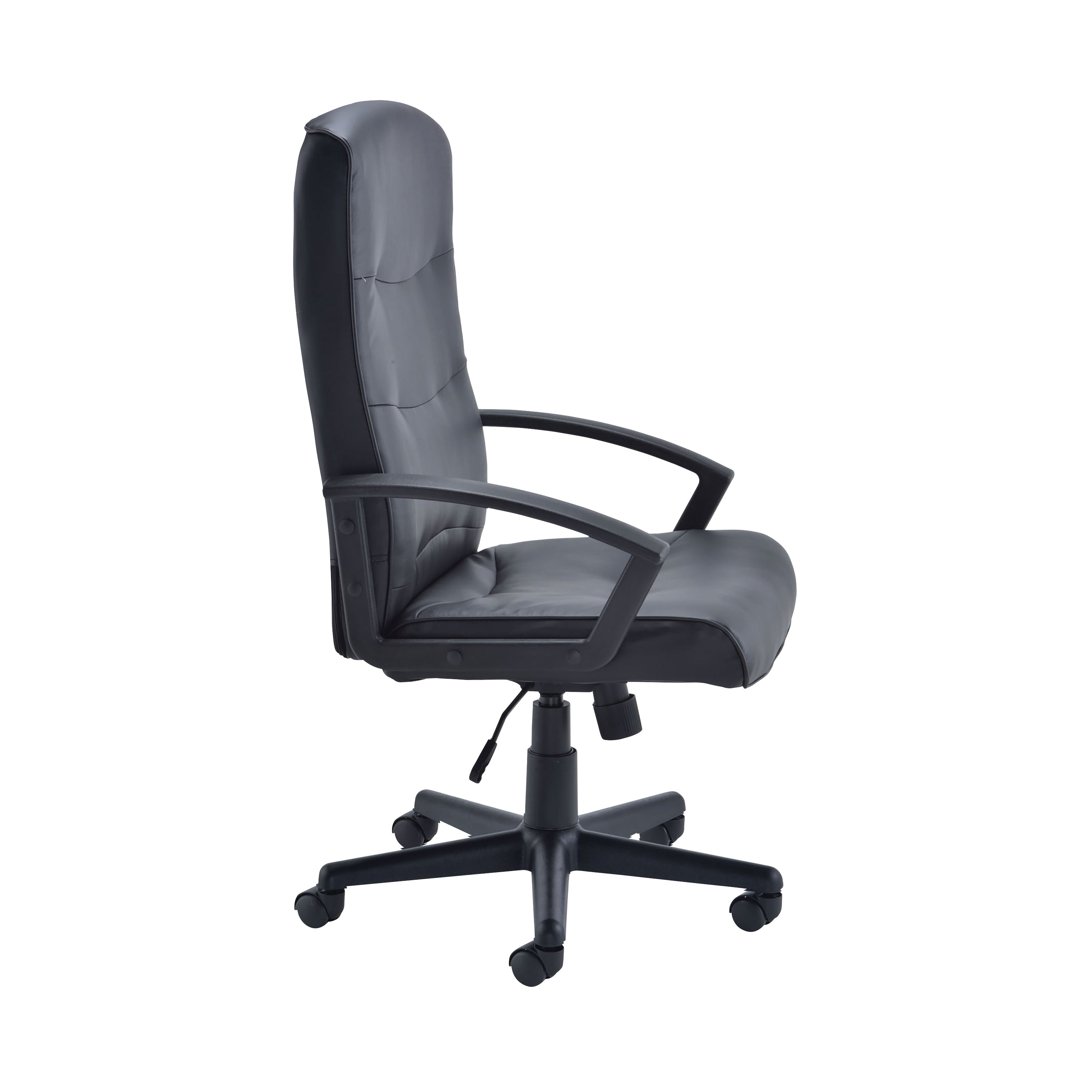 Jemini Hudson High Back Executive Chair 650x720x1050-1146mm Leather Look Black Kf72232