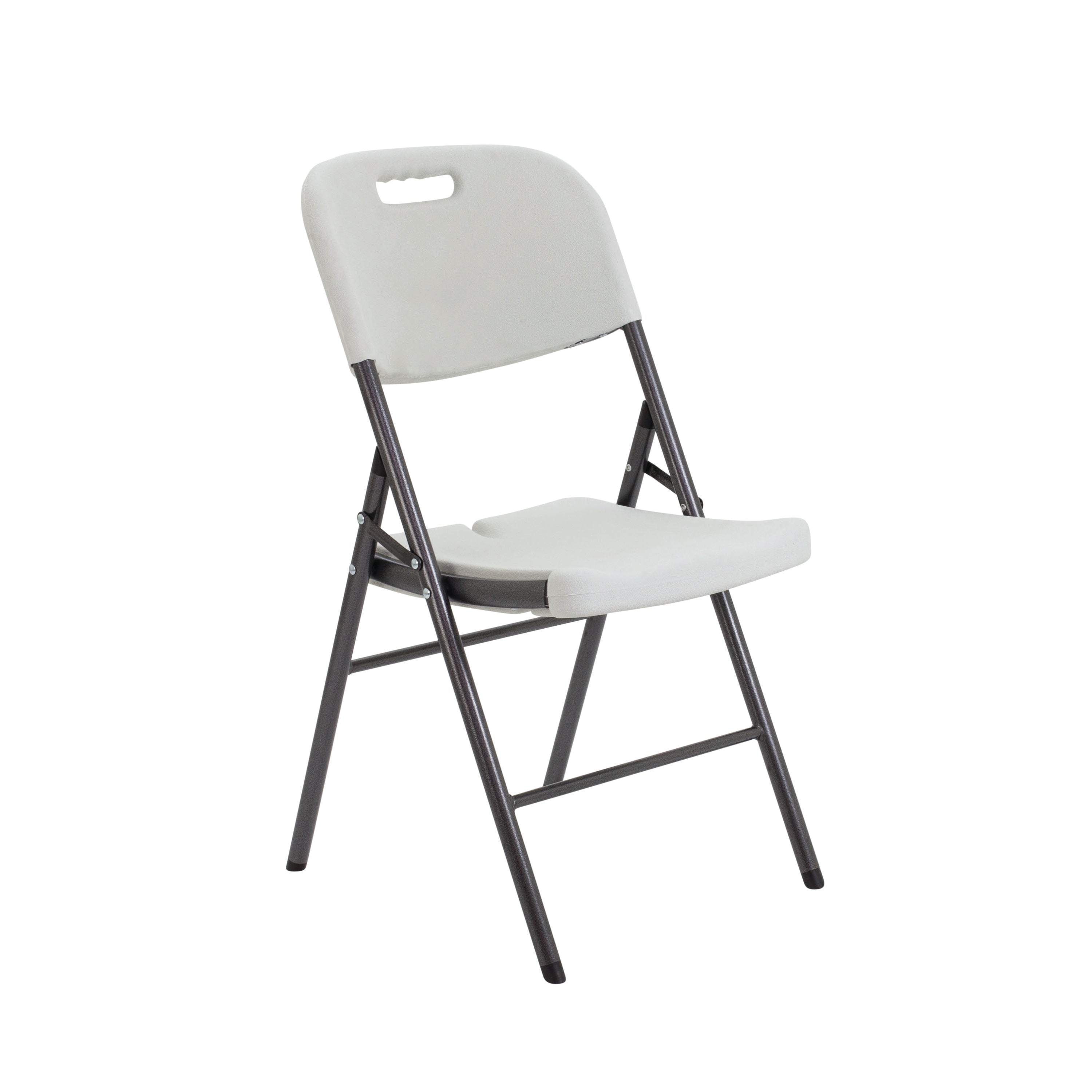 Jemini Lightweight Folding Chair 460x520x830mm White Kf72332