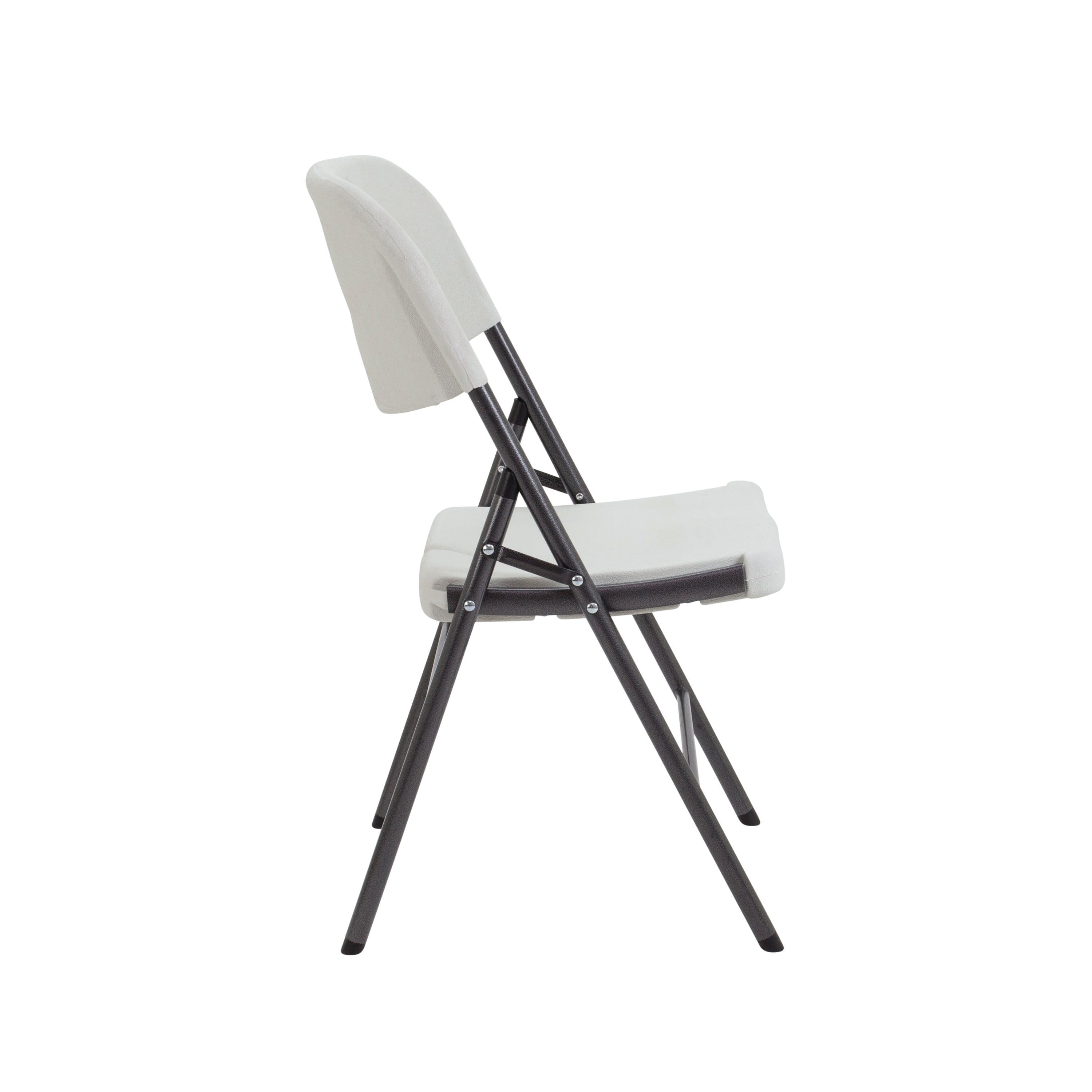 Jemini Lightweight Folding Chair 460x520x830mm White Kf72332