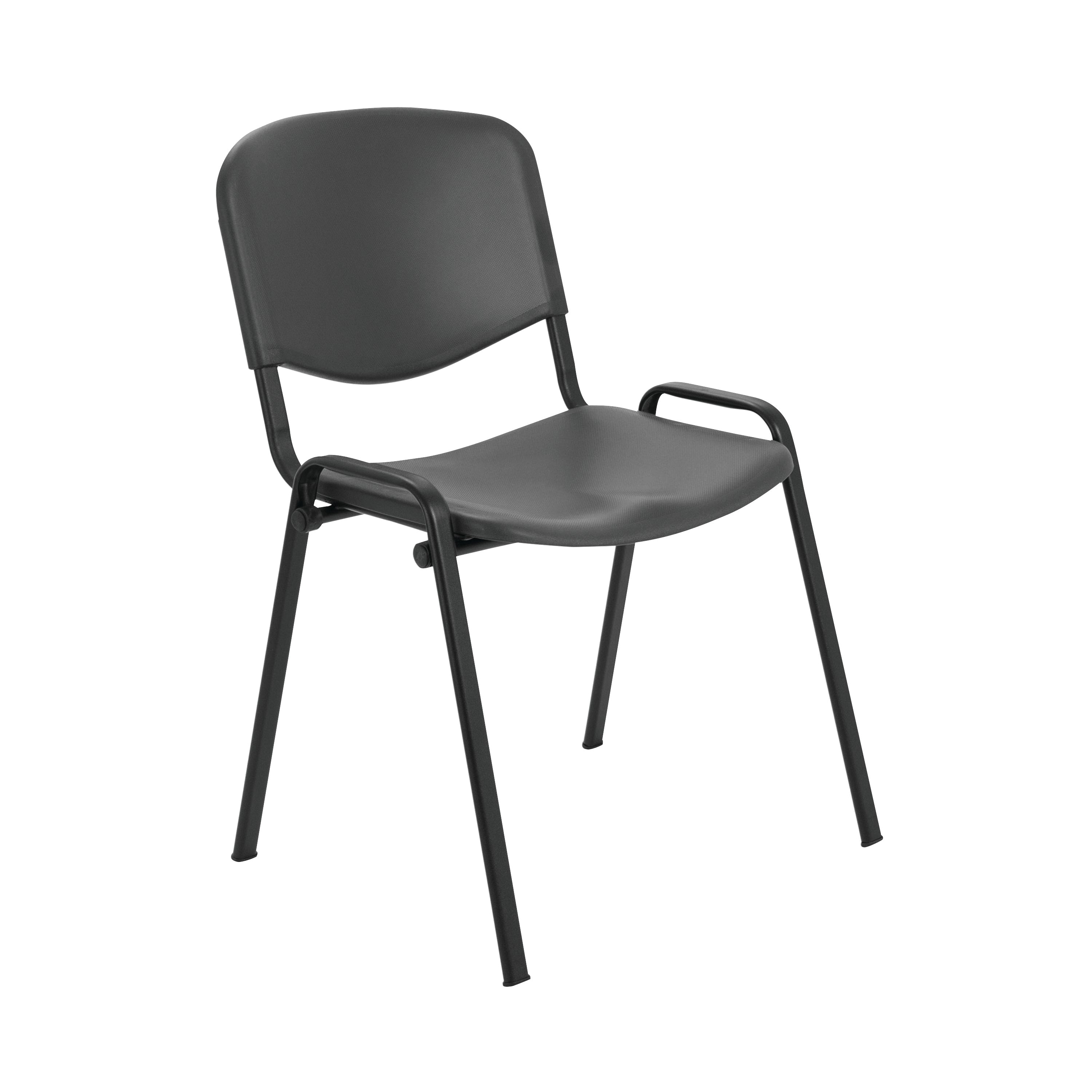 Jemini Multipurpose Stacking Chair Polypropylene 610x535x780mm Charcoal