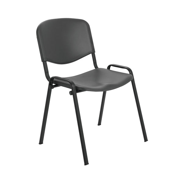 Jemini Multipurpose Stacking Chair Polypropylene 610x535x780mm Charcoal