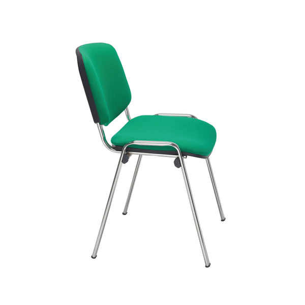 Jemini Ultra Multipurpose Stacking Chair Green/chrome Kf72905