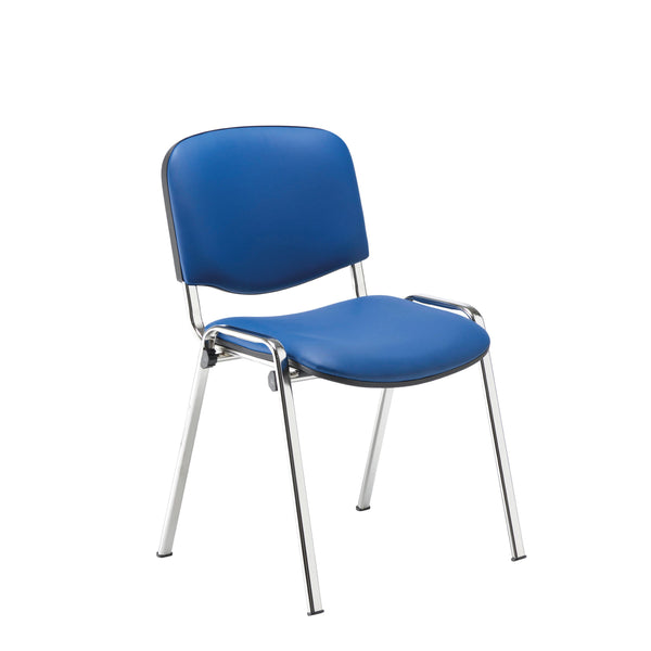 Jemini Ultra Multipurpose Stacking Chair Polyurethane Blue/chrome Kf72906