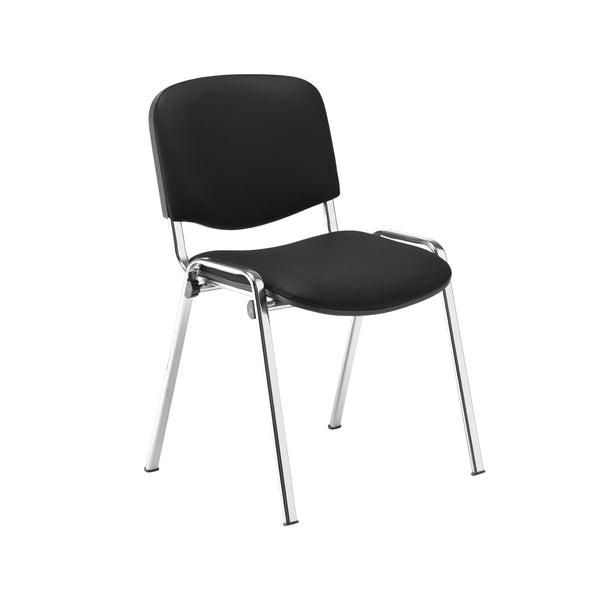 Jemini Ultra Multipurpose Stacking Chair Polyurethane Black/chrome Kf72907