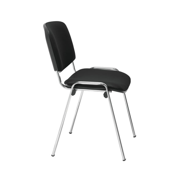 Jemini Ultra Multipurpose Stacking Chair Polyurethane Black/chrome Kf72907