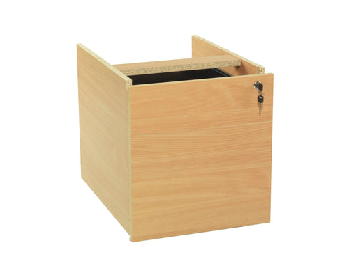 Jemini 2 Drawer Fixed Pedestal 400x550x450mm Beech Kf73504