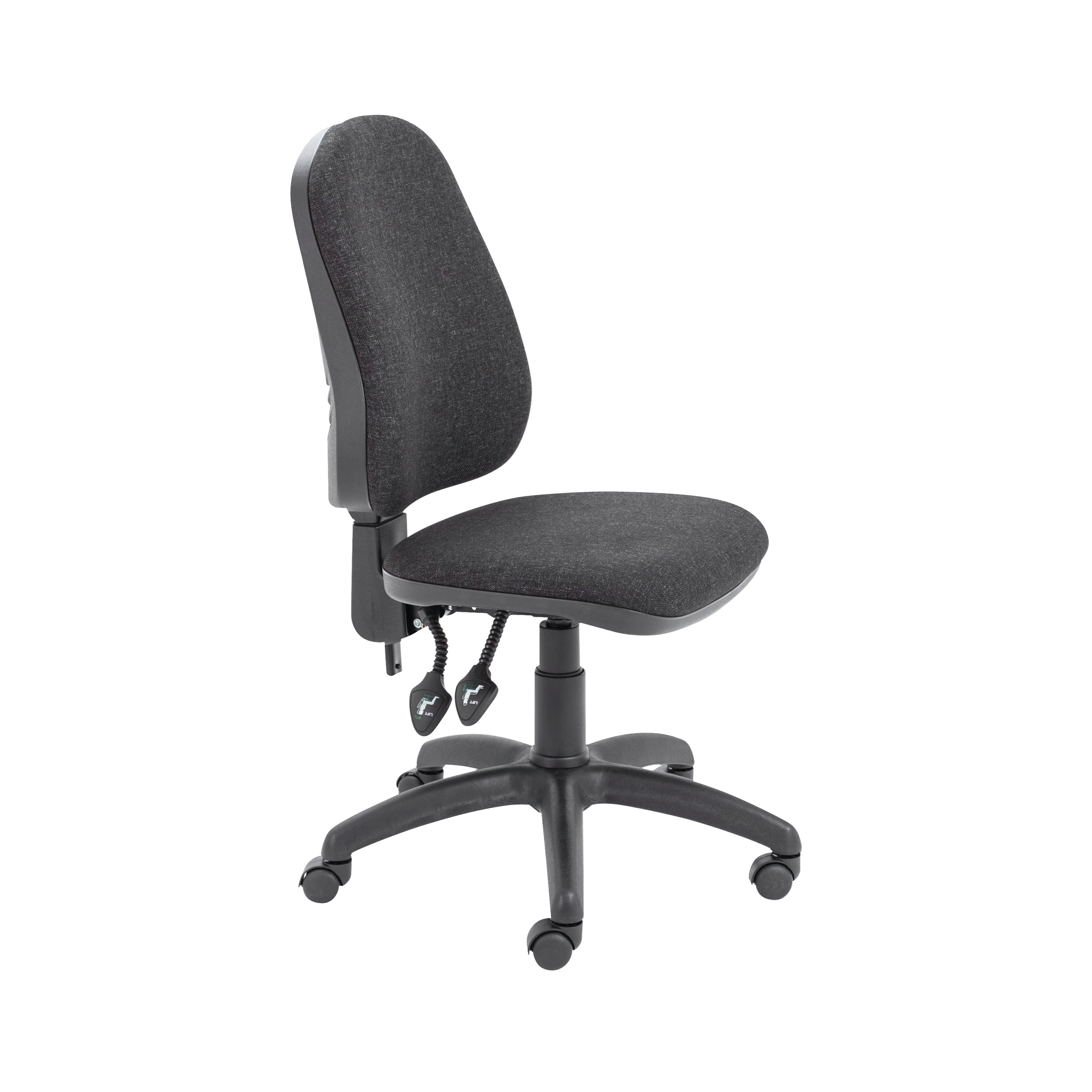 Jemini Teme High Back Operator Chair 640x640x985-1175mm Charcoal Kf74120