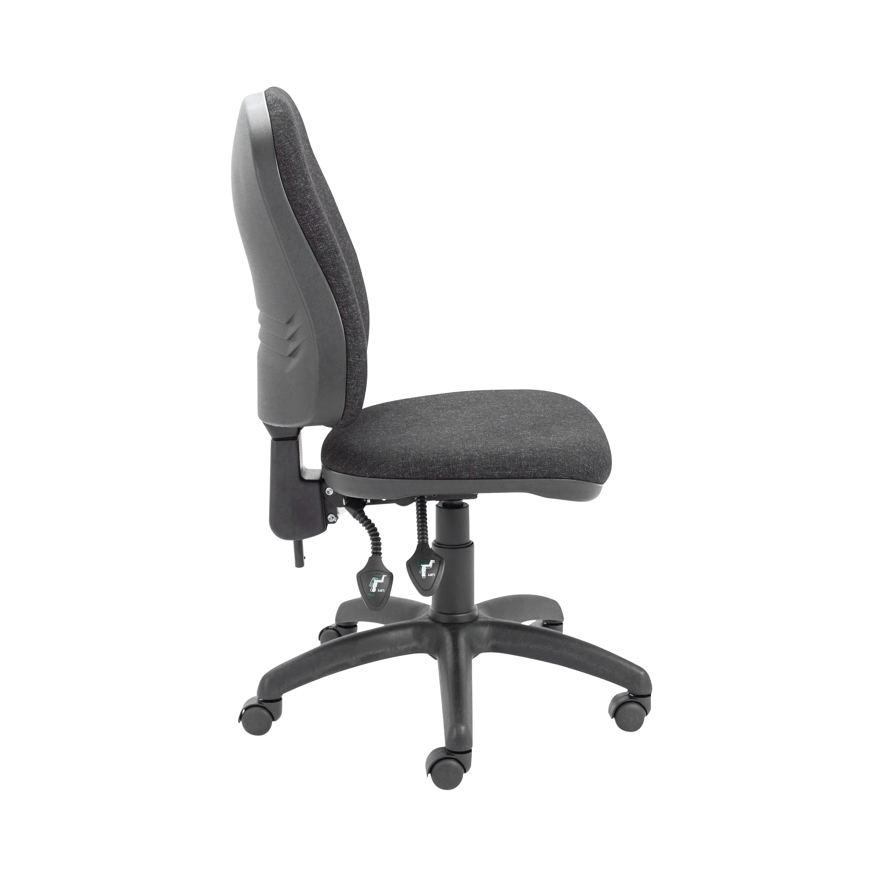 Jemini Teme High Back Operator Chair 640x640x985-1175mm Charcoal Kf74120