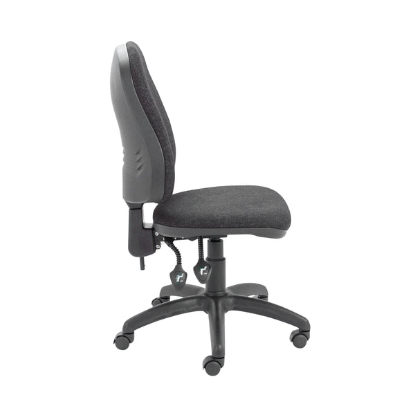 Jemini Teme High Back Operator Chair 640x640x985-1175mm Charcoal Kf74120