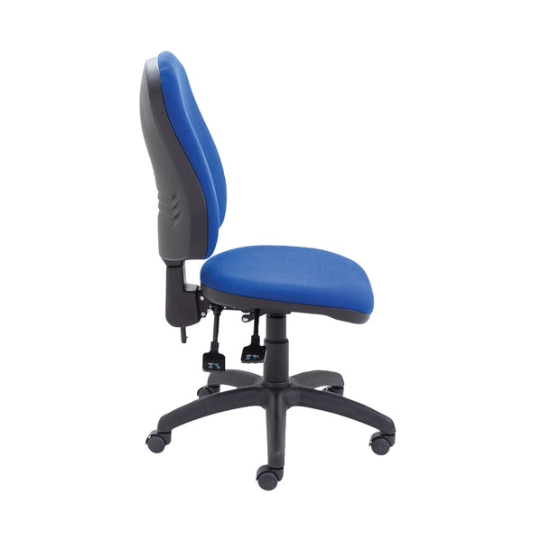 Jemini Teme Deluxe High Back Operator Chair 640x640x985-1175mm Blue Kf74121