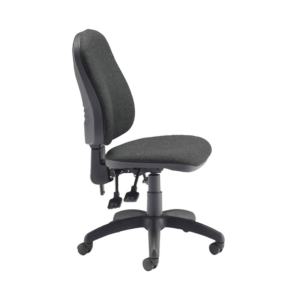 Jemini Teme Deluxe High Back Operator Chair 640x640x985-1175mm Charcoal Kf74122
