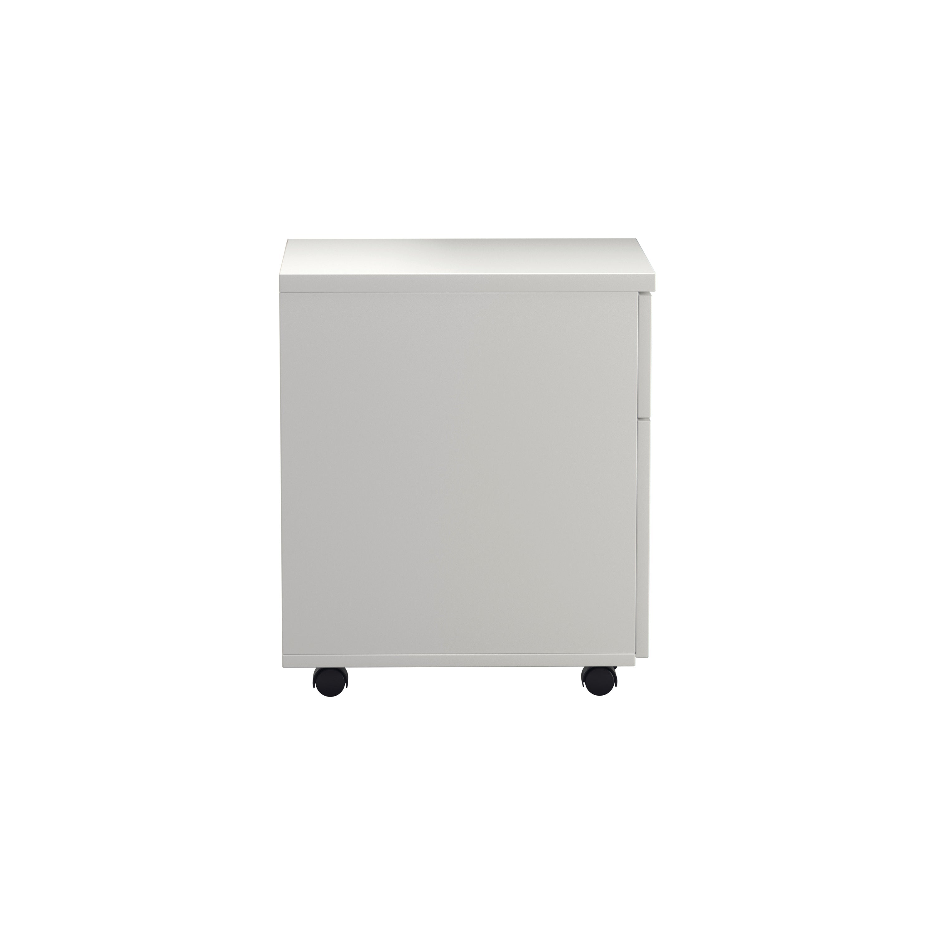 Jemini 2 Drawer Mobile Pedestal 404x500x595mm White Kf74147