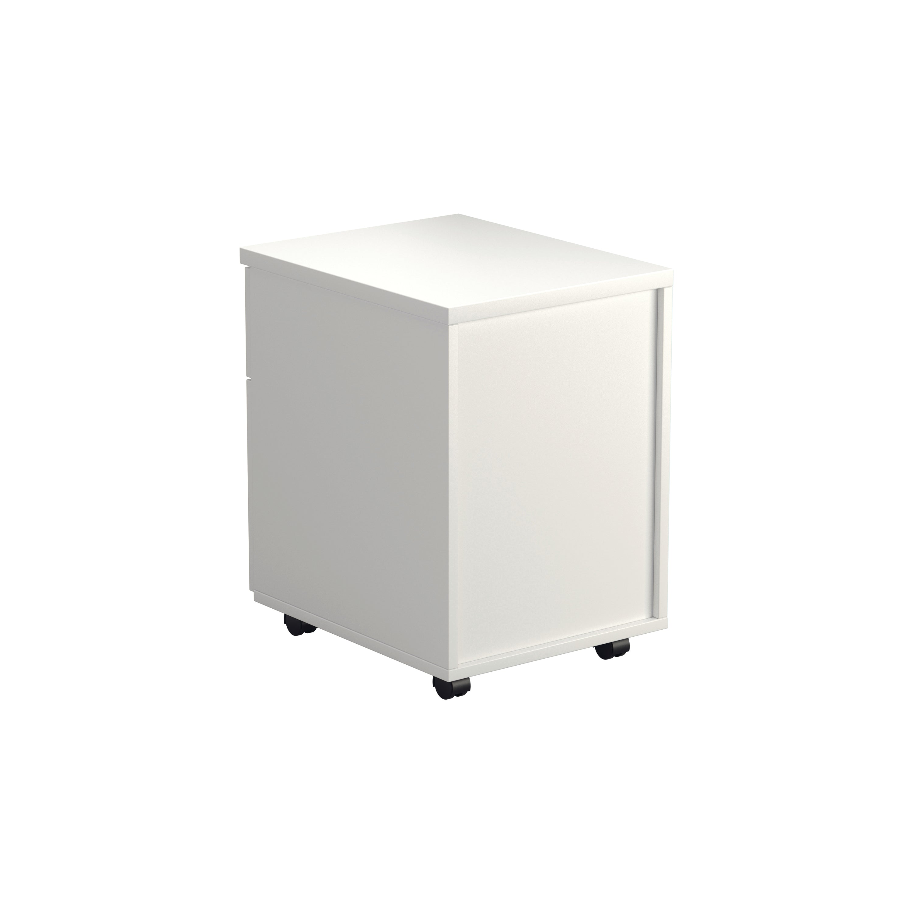 Jemini 2 Drawer Mobile Pedestal 404x500x595mm White Kf74147