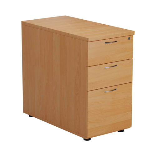 Jemini 3 Drawer Desk High Pedestal 404x800x730mm Beech Kf74482