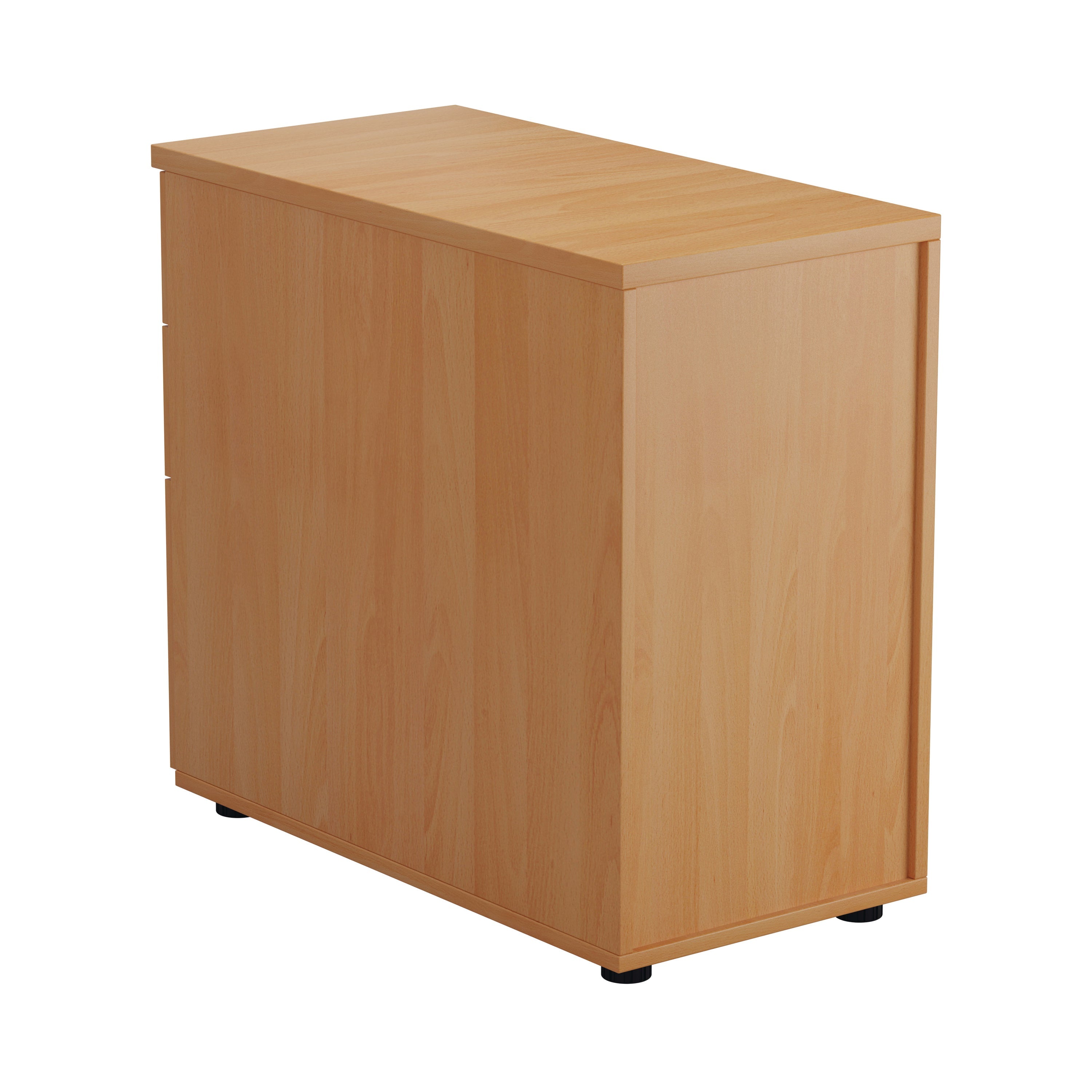 Jemini 3 Drawer Desk High Pedestal 404x800x730mm Beech Kf74482