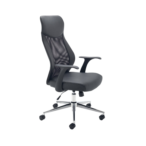 Jemini Tyne High Back Operator Chair 630x650x1110-1205mm Black Kf74501