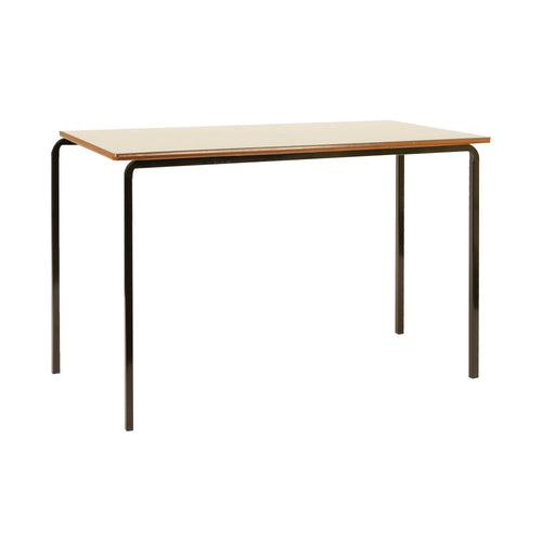 Jemini Mdf Edged Classroom Table 1100x550x760mm Beech/black – (Pack of 4)