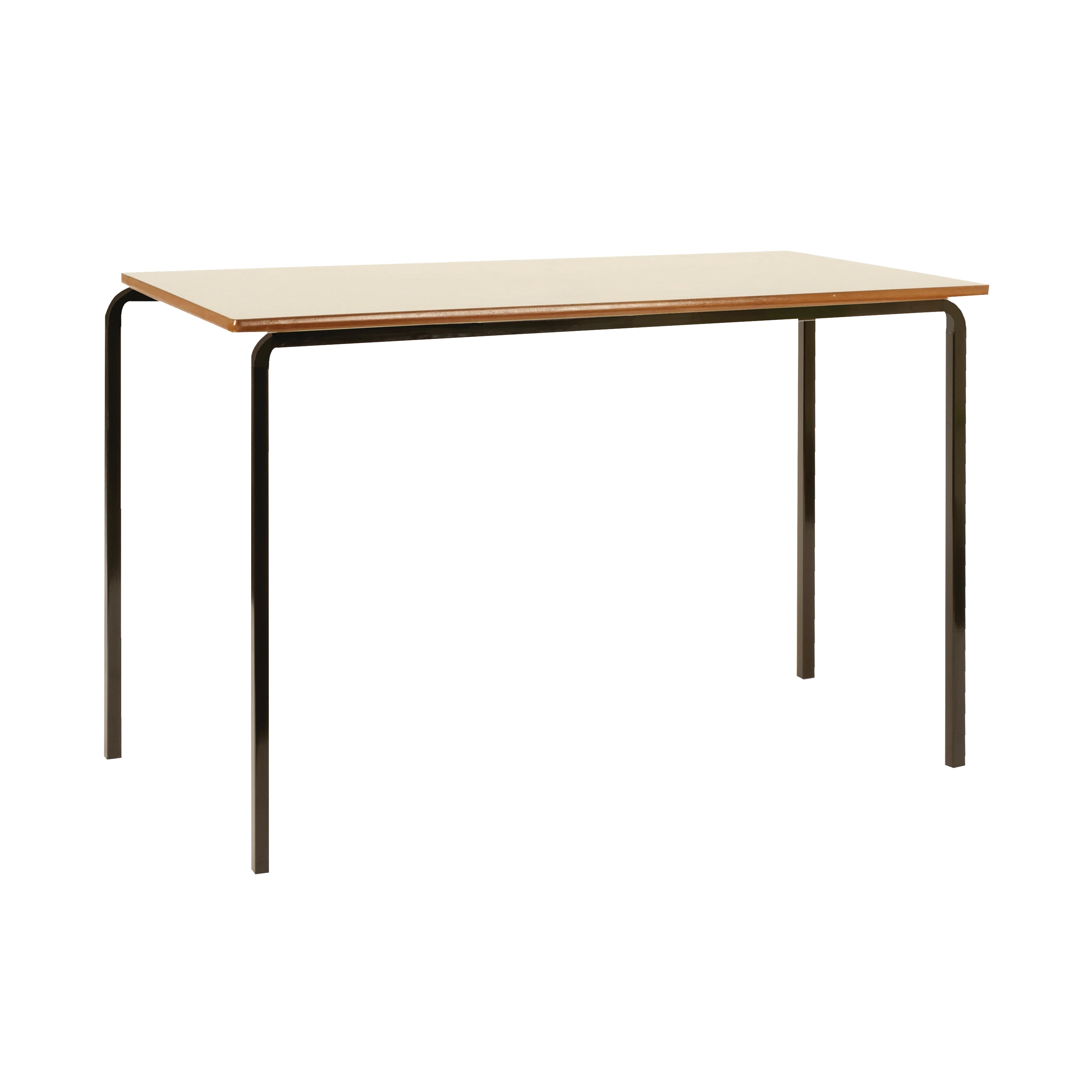 Jemini Mdf Edged Classroom Table 1200x600x760mm Beech/black – (Pack of 4)