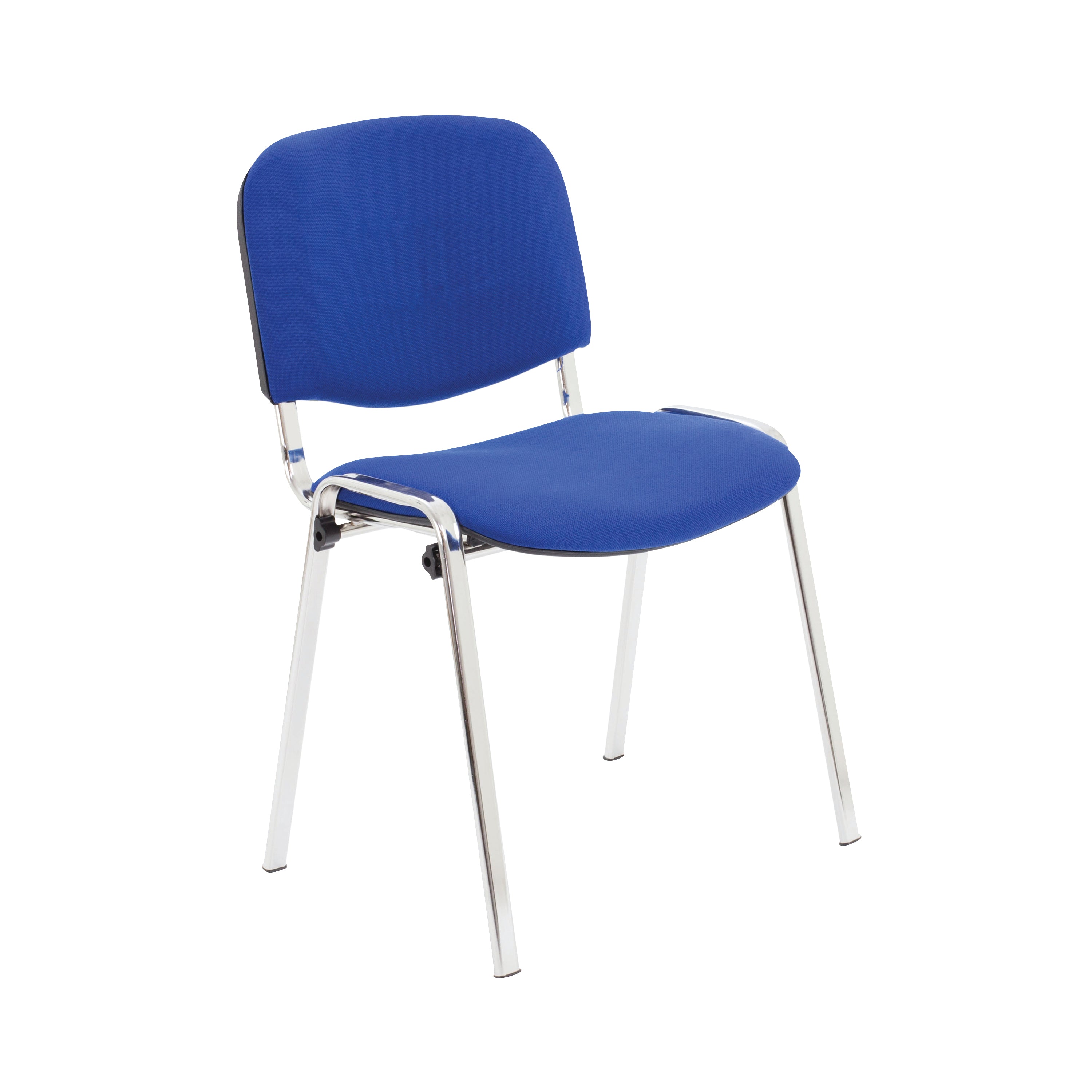 First Ultra Multipurpose Stacking Chair 532x585x805mm Chrome Blue KF74893