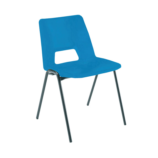 Jemini Stacking Chair 490x475x725mm Polypropylene Blue – (Pack of 1)