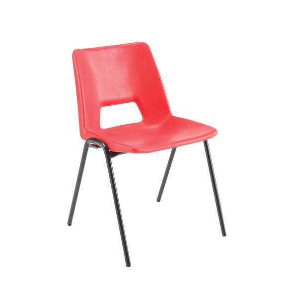 Jemini Stacking Chair 490x475x725mm Polypropylene Red – (Pack of 1)
