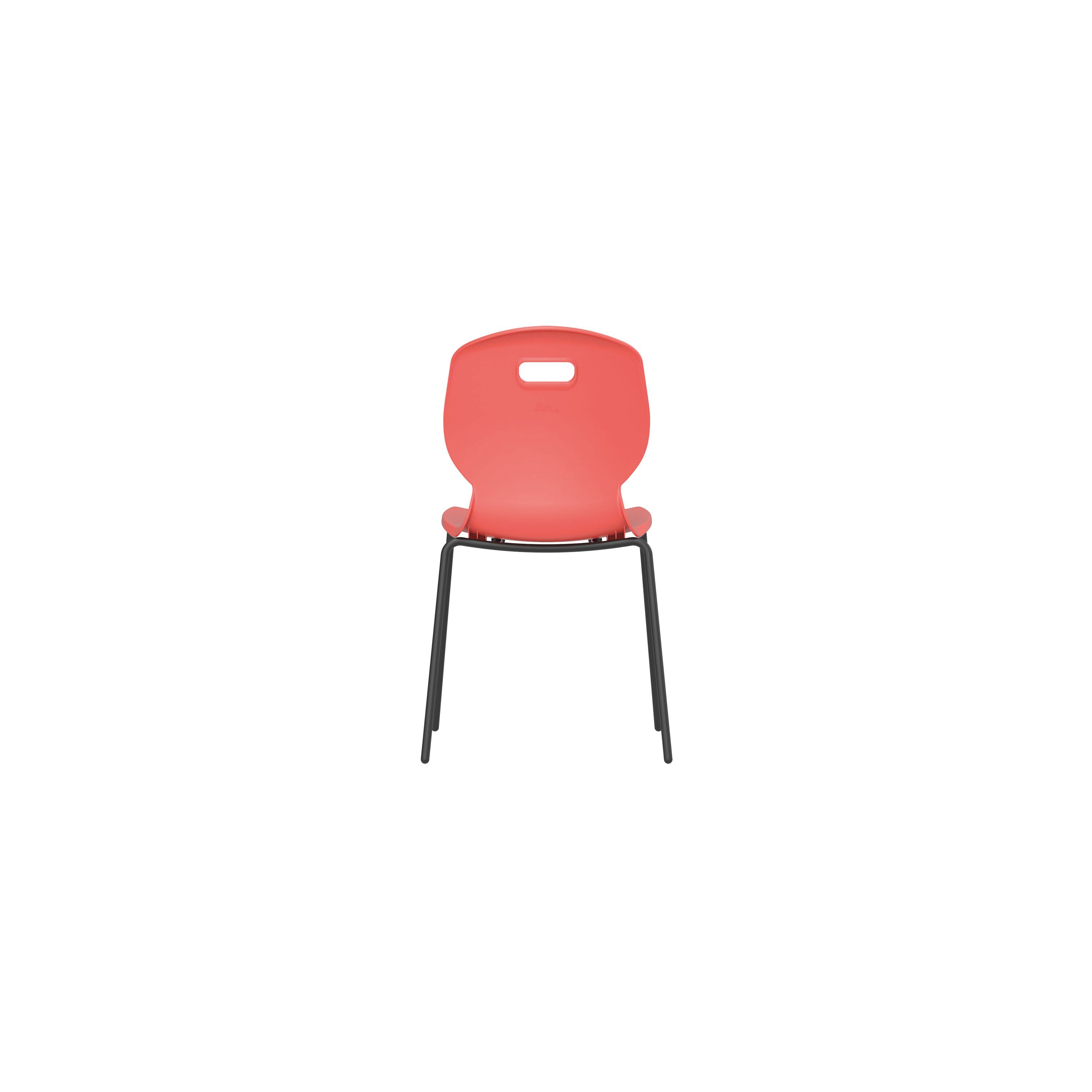 Titan Arc Four Leg Classroom Chair Size 5 Coral KF77790